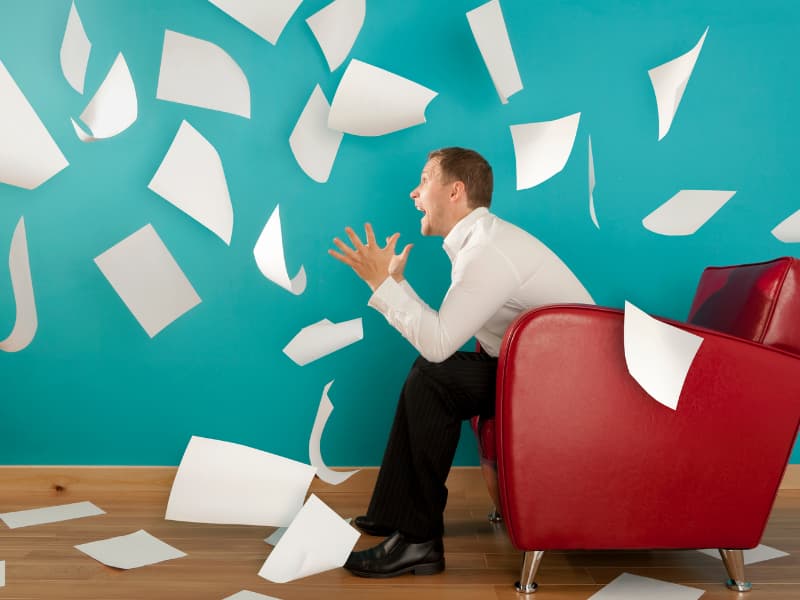 The chaos of handling too many documents manually The chaos of handling too many documents manually